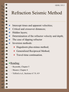 Refraction Seismic