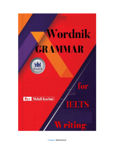Wordnik Grammar for IELTS Writing 