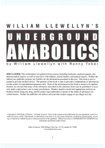 Underground Anabolics: Steroid Info Book