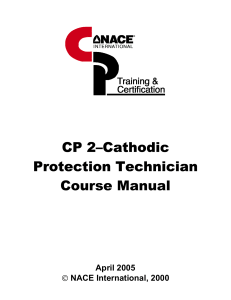 CP2 Cathodic Protection Technician Course Manual - 2005-04