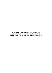 Code of practice for Use of Glass in Buildings