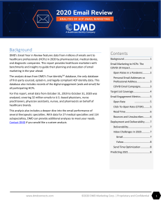 DMD Email Year in Review 2020