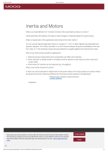 Inertia and Motors
