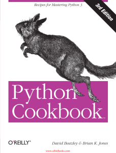 Python Cookbook, 3rd Edition