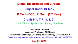 1 Unit-1 DEC B.Tech ECE III Sem Syllabus & Intro