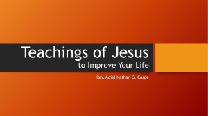 Module 6.3 PPT - Teachings of Jesus for LIFE
