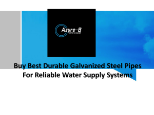 Enhance Your Water System With Galvanized Steel Pipe For Water