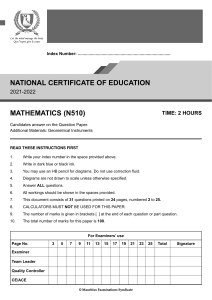 NCE-Mathematics-2021-2022