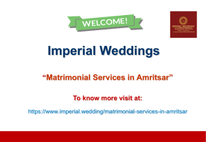 Matrimonial Services in Amritsar