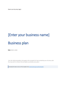 Business plan template doc