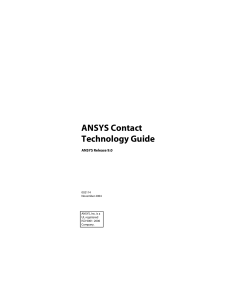 Ansys contact guide