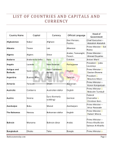 LIst-of-countries-and-capitals-and-currency