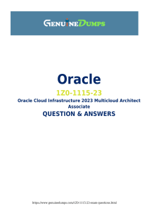 1Z0-1115-23 PDF Dumps Simplifying the Approach to Results