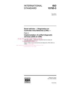 ISO 15765-3: Road Vehicle Diagnostics on CAN (UDS)