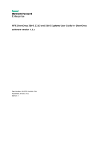 HPE sd00002324en us HPE StoreOnce 3660, 5260 and 5660 Systems User Guide for StoreOnce software version