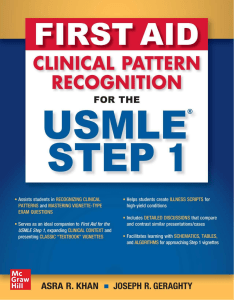 Asra R. Khan, Joseph R. Geraghty - First Aid Clinical Pattern Recognition for the USMLE Step 1 (2021, McGraw Hill   Medical) - libgen.li