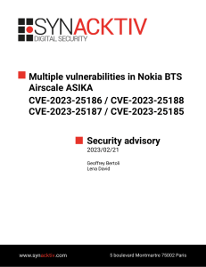 Synacktiv-Nokia-BTS-AirScale-Asika-Multiple-Vulnerabilities