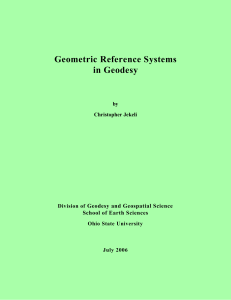Geometric Reference Systems in Geodesy
