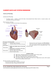 Cardiovascular system disorders