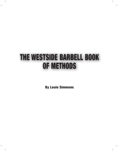 Westside Barbell - The Book Of Methods