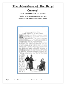 1892 may the adventure of the beryl coronet
