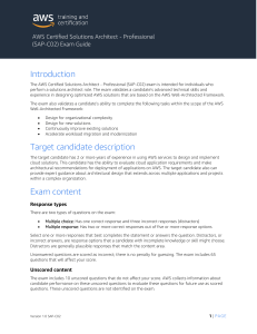 AWS Solutions Architect Professional Exam Guide (SAP-C02)