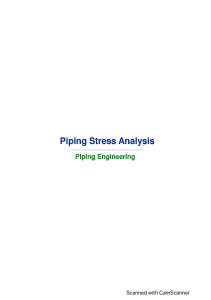 Piping stress analysis and vibration
