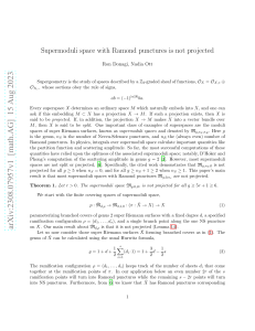 Supermoduli space with Ramond punctures is not projected