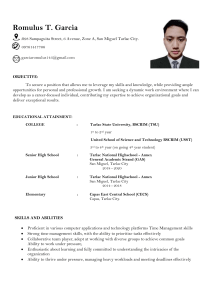 sample of a resume