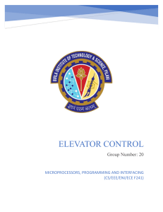 Elevator control project