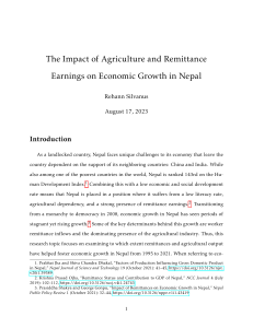 Econometrics Final Paper   Rehann Silvanus 