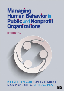Managing human Behaviour in Public and Non Profit Organizations Fifth Edition