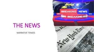 narrative tenses with news
