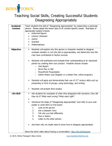 free lesson plan disagreeing appropriately secondary