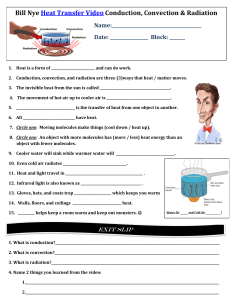bill nye heat video and viewing questions with exit slip