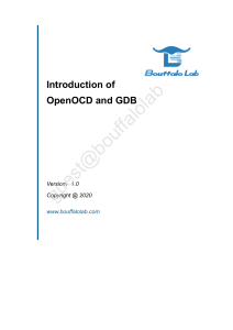 Introduction of OpenOCD and GDB