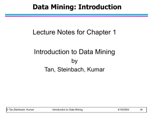 Introduction to Data Mining（原版PPT）