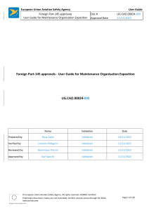 UG.CAO 00024-009 MOE User Guide