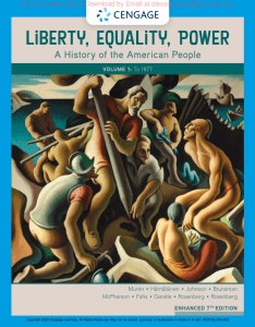 Liberty, Equality, Power A History of the American People, Enhanced 7e (Volume 1 To 1877) John  Murrin, Pekka Hämäläinen, Paul  Johnson