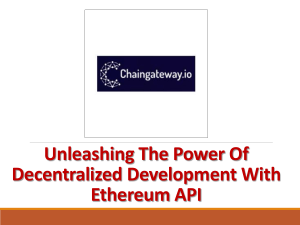 Empowering Dapp Developers With Seamless Ethereum API