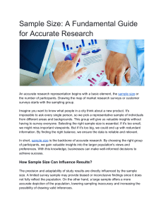 Sample Size  A Fundamental Guide for Accurate Research