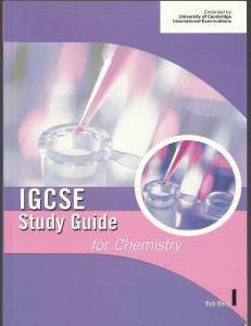 igcse chemistry revision guide OLD ONE