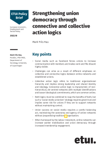 Strengthening union democracy through connective and collective action logics