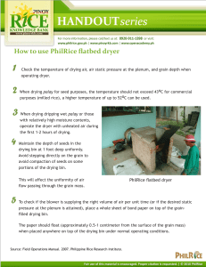 how-to-use-philrice-flatbed-dryer