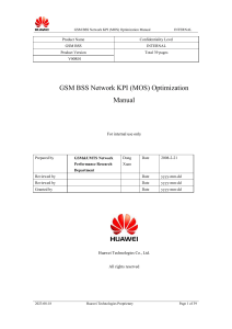 GSM KPI MOS