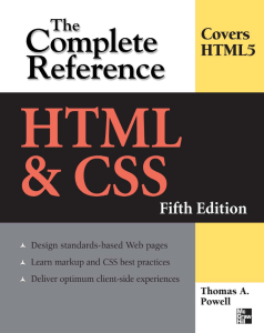 HTML and CSS The Complete Reference pdf