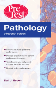 Pathology PreTest self-assessment and review 13th Ed
