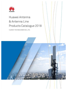 Huawei Antenna Solutions: 4.5G/5G Product Catalog 2018