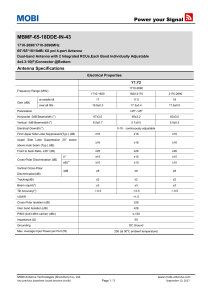 MBMF-65-18DDE-IN-43 Antenna Datasheet: Specs & Properties