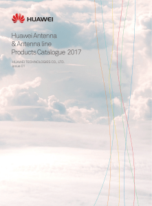 Huawei Antenna Products Catalogue 2017